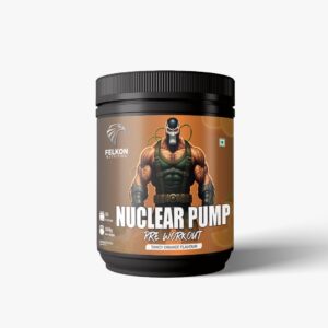felkon nutrition nuclear pump pre workout (tangy orange flavour) 300grams / 30 servings